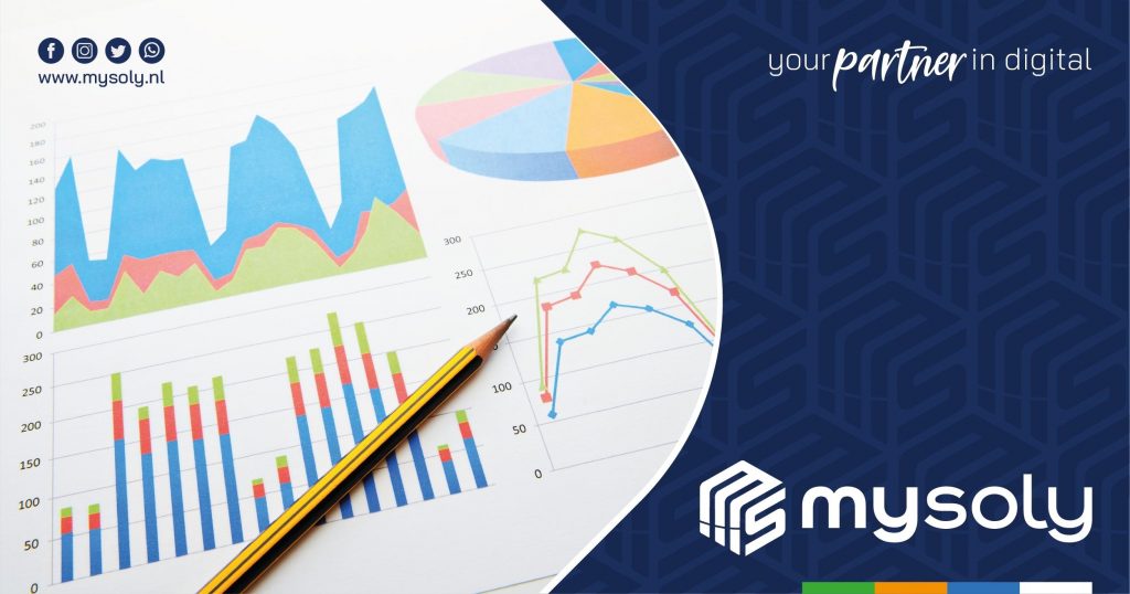 An illustration with graphically visualized data