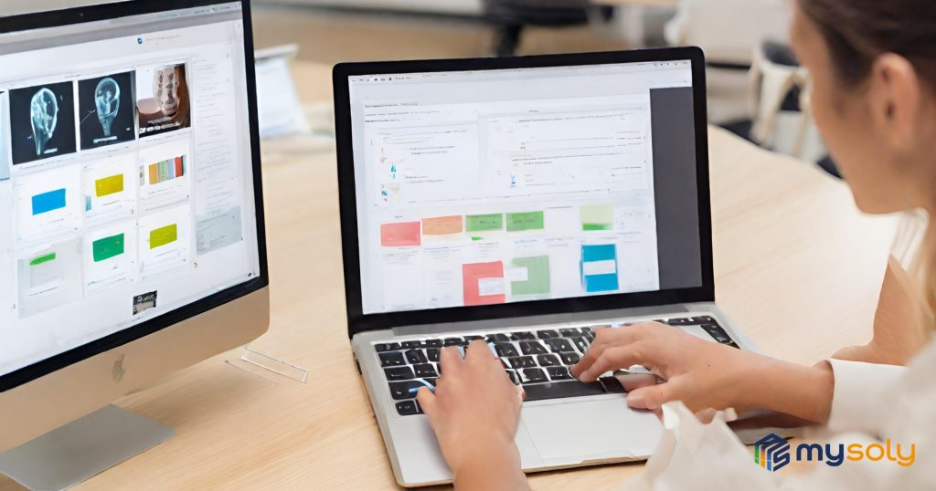 An engineer working on learning management systems
